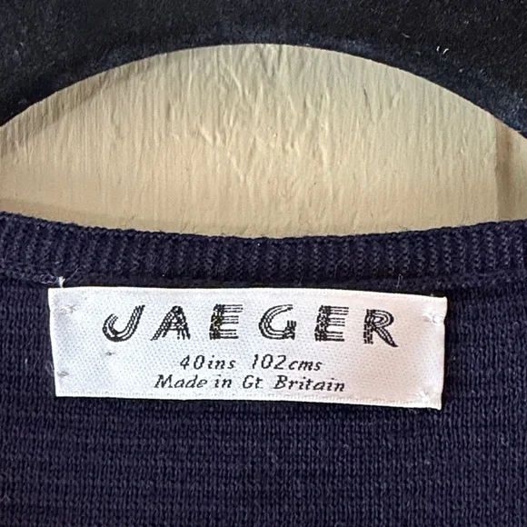 Wool Jaeger Striped Women's Sweater Sz L/XL - Picture 2 of 6
